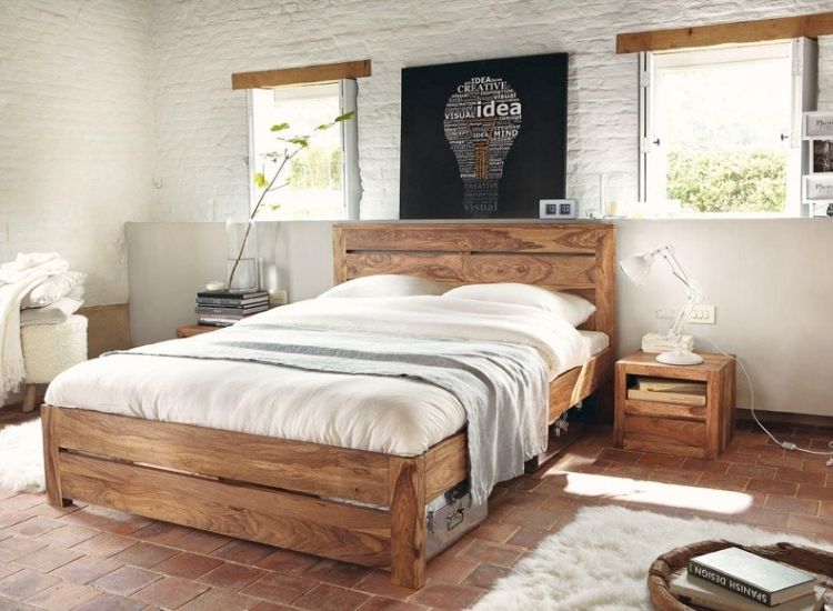 14. Sheesham Wood Bed