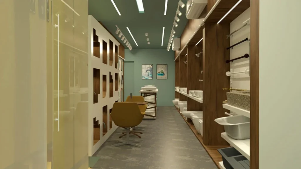 10 Hardware sanitary cp fittings retail shop interior design first floor