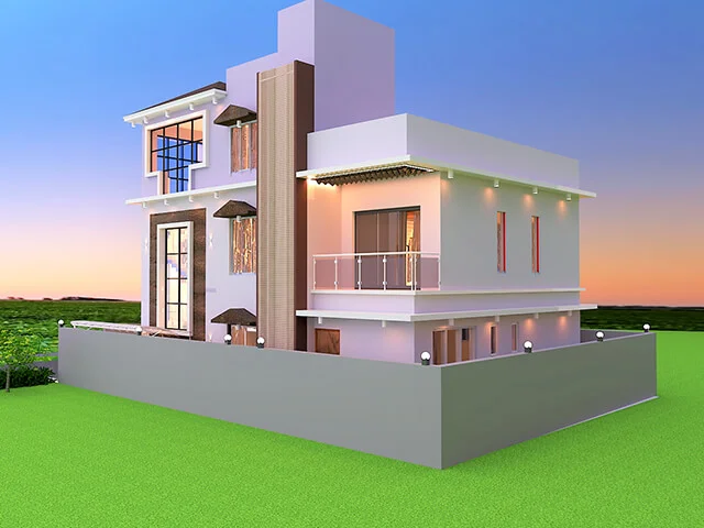 Bungalow Back Side View