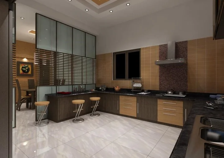 Bungalow-Interior-with-partition-between-Kitchen-and-Dining