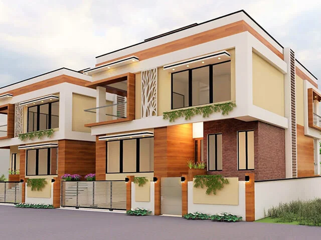 Twin Bungalow Designs in Bhukum, Pune