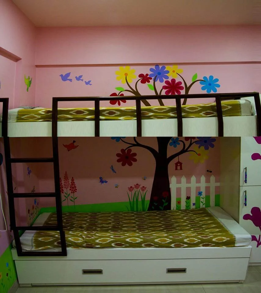 Daughters room bunk bed design