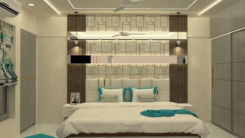 Guest Room Bed Back Interior Design