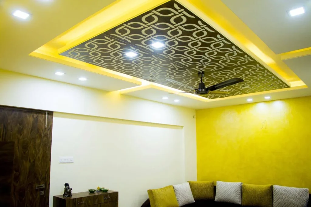 Living room False ceiling Design in Magarpatta Hadapsar Pune