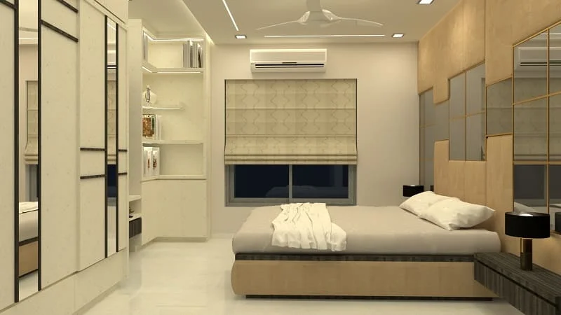 Master Room Library and Wardrobe Design
