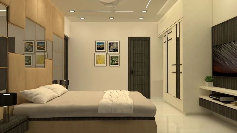 Master Room with Toilet Design