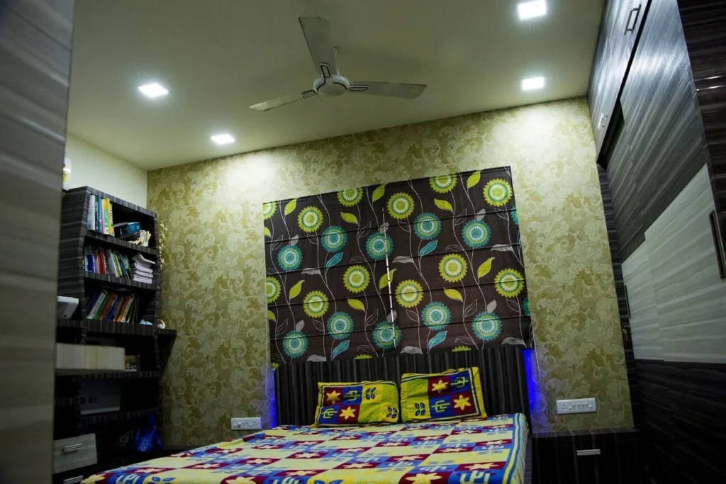 Master room Interior Design at Magarpatta Hadapsar Pune