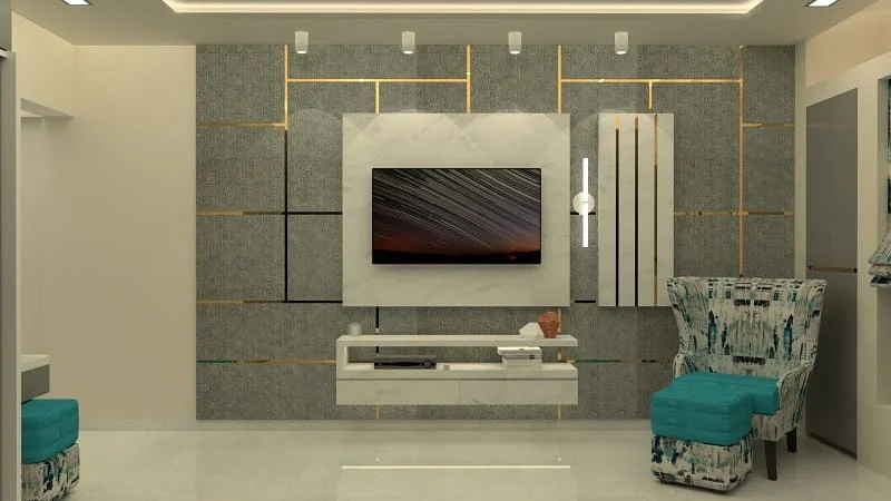 Parents Room TV Unit Design