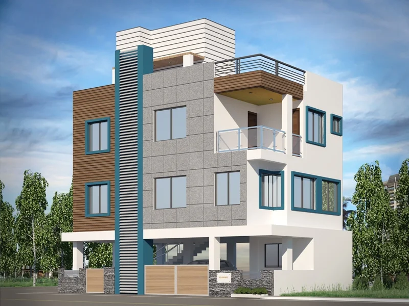 Small Bungalow Design in Ambajogai, Latur