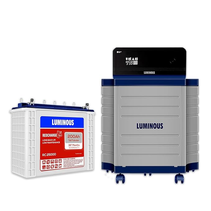 Luminous Inverter & Battery Combo with Trolley for Home, Office & Shops