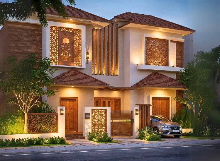 Enhance curb appeal with the perfect house front design! Explore stunning front elevation designs for Indian homes, from modern to village styles.