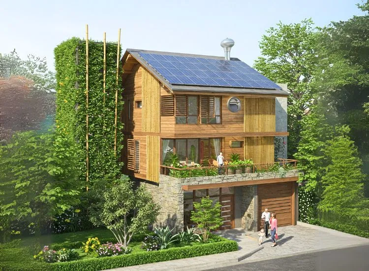 Go green with sustainable designs for your two-floor house! Eco-friendly materials and energy-efficient features enhance style and efficiency.