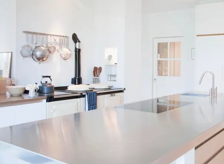 16. Stainless Steel Countertop
