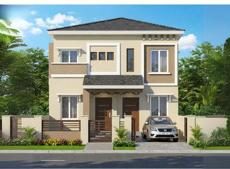 20. 2BHK House Plan With Twin Master Bedroom