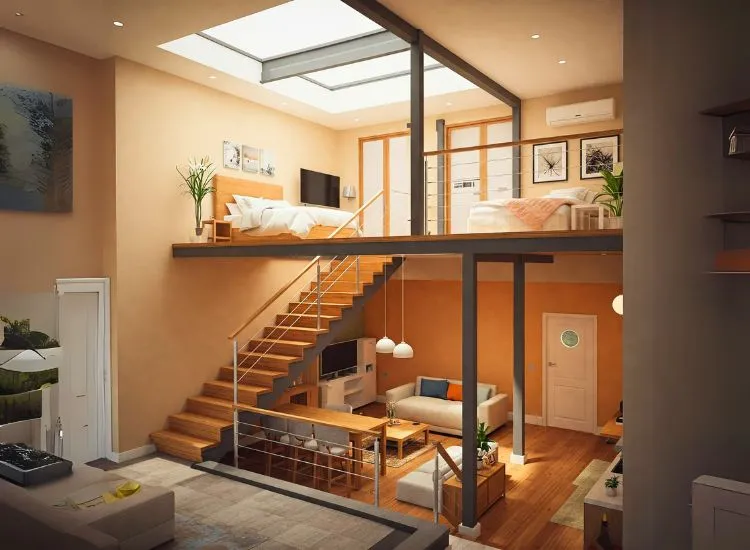 Explore 2BHK house plans with a split-level design, offering dynamic layouts, modern aesthetics, and smart space optimization for stylish living.