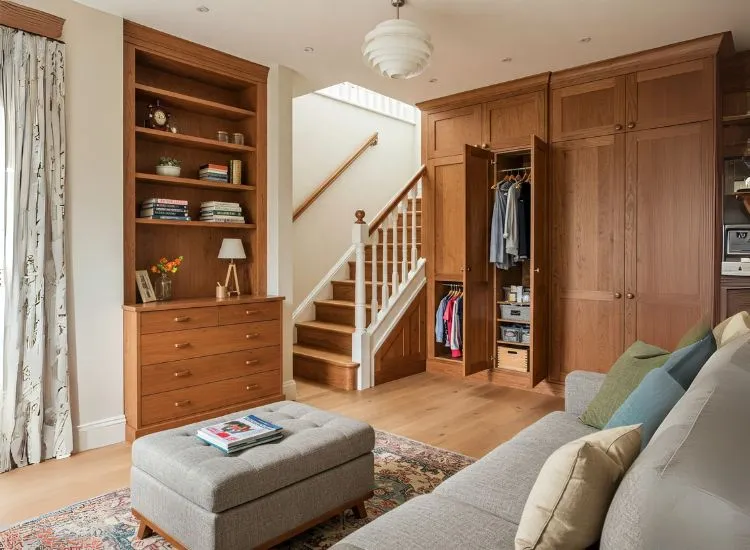 Family-friendly bungalow with smart storage solutions—hidden cabinets, built-ins, and organizers designed to fit everyday household needs.