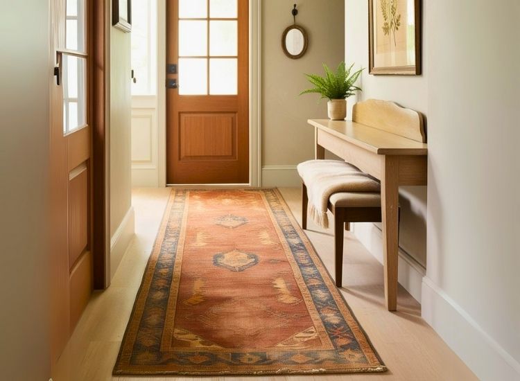 26. Vintage Carpet Runner for Home Entrance