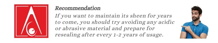 Alacritys recommendation on maintaining granite countertops