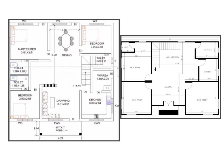 5. Compact 3BHK House Plan