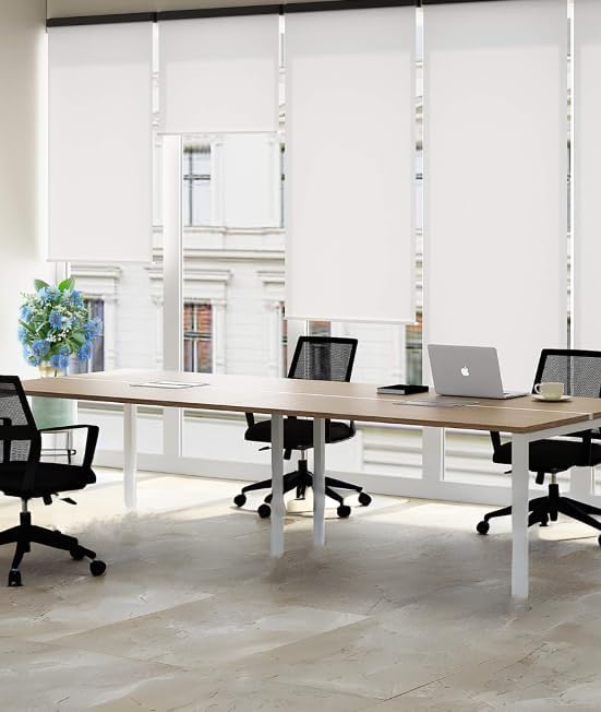 Deskio Four Person Workstation, Computer Table Desk Workstation, Writing Desk, Laptop Desk