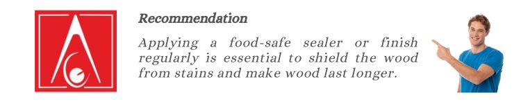 6. Alacritys recommendation on food safe sealer