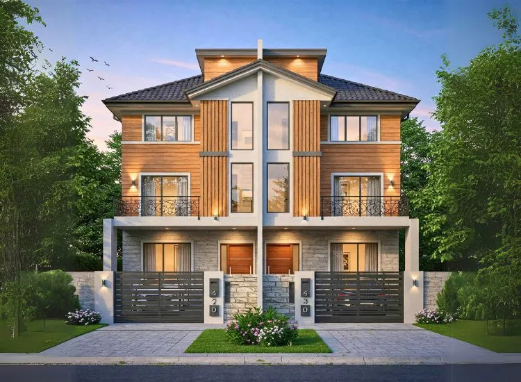 Upgrade your duplex with a stylish and functional elevation! Discover two-floor designs that blend aesthetics with smart architecture.