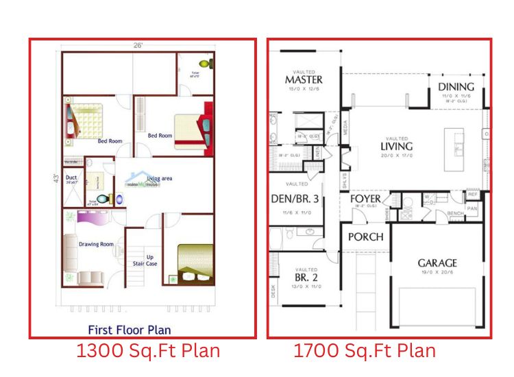 6. Standard 3BHK House Plan