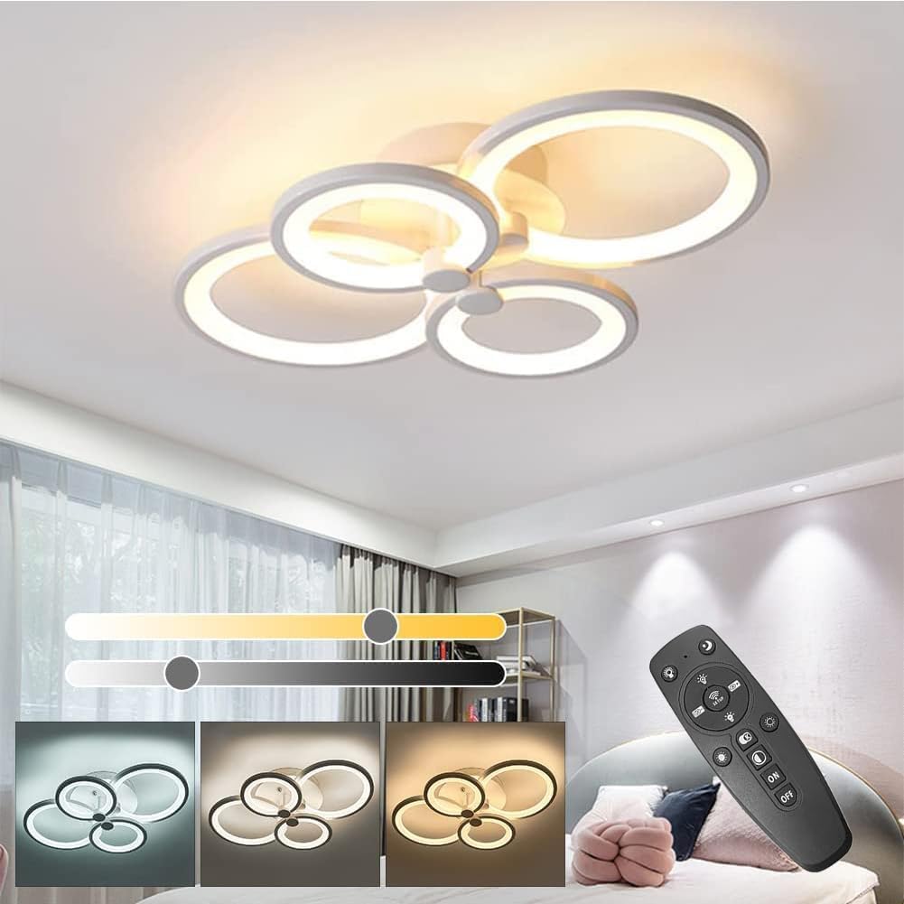 ELEPHANTBOAT® 36W Dimmable Ceiling Light, 3-Color Round LED Ceiling Light