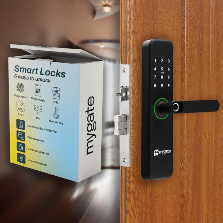 Mygate Smart Door Lock SE with 6 Unlock Methods, Fingerprint