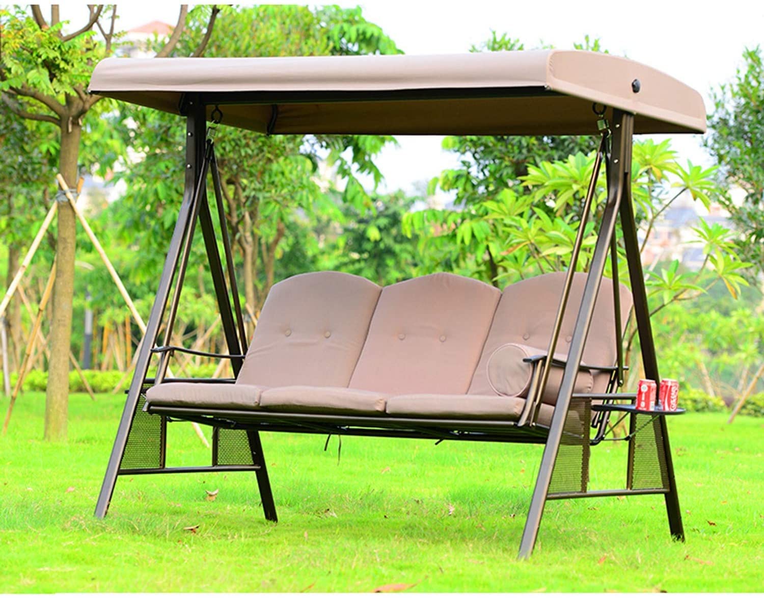 Invezo Impression Luxury Outdoor Swings -3 Seater With Removable Cushion