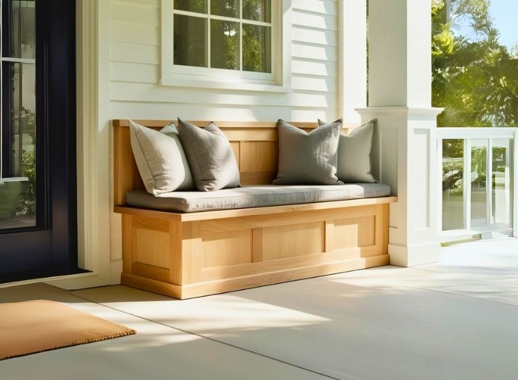 76. Built In Bench on Entry Porch