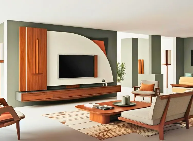 Living room decorating idea with vintage chairs, sleek lines, and a vibe so retro, it might just invite you for a cocktail party.