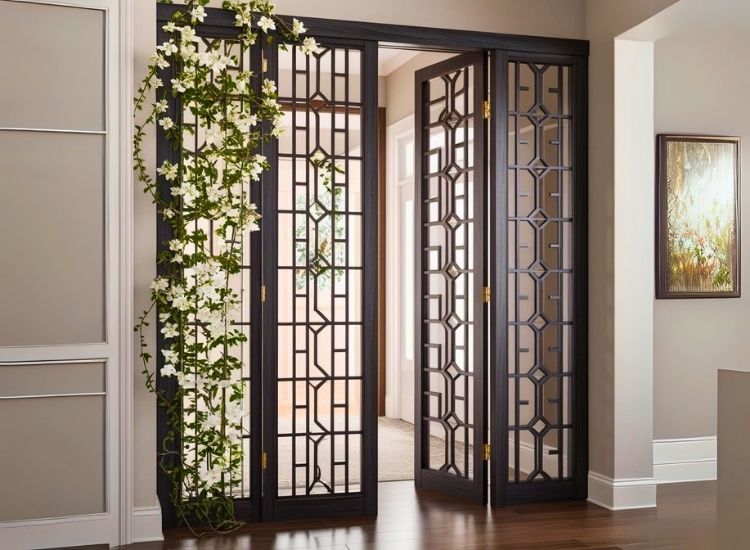 Elegant decorative screen for privacy enhances home entrance design while adding a stylish touch to entryway decor.