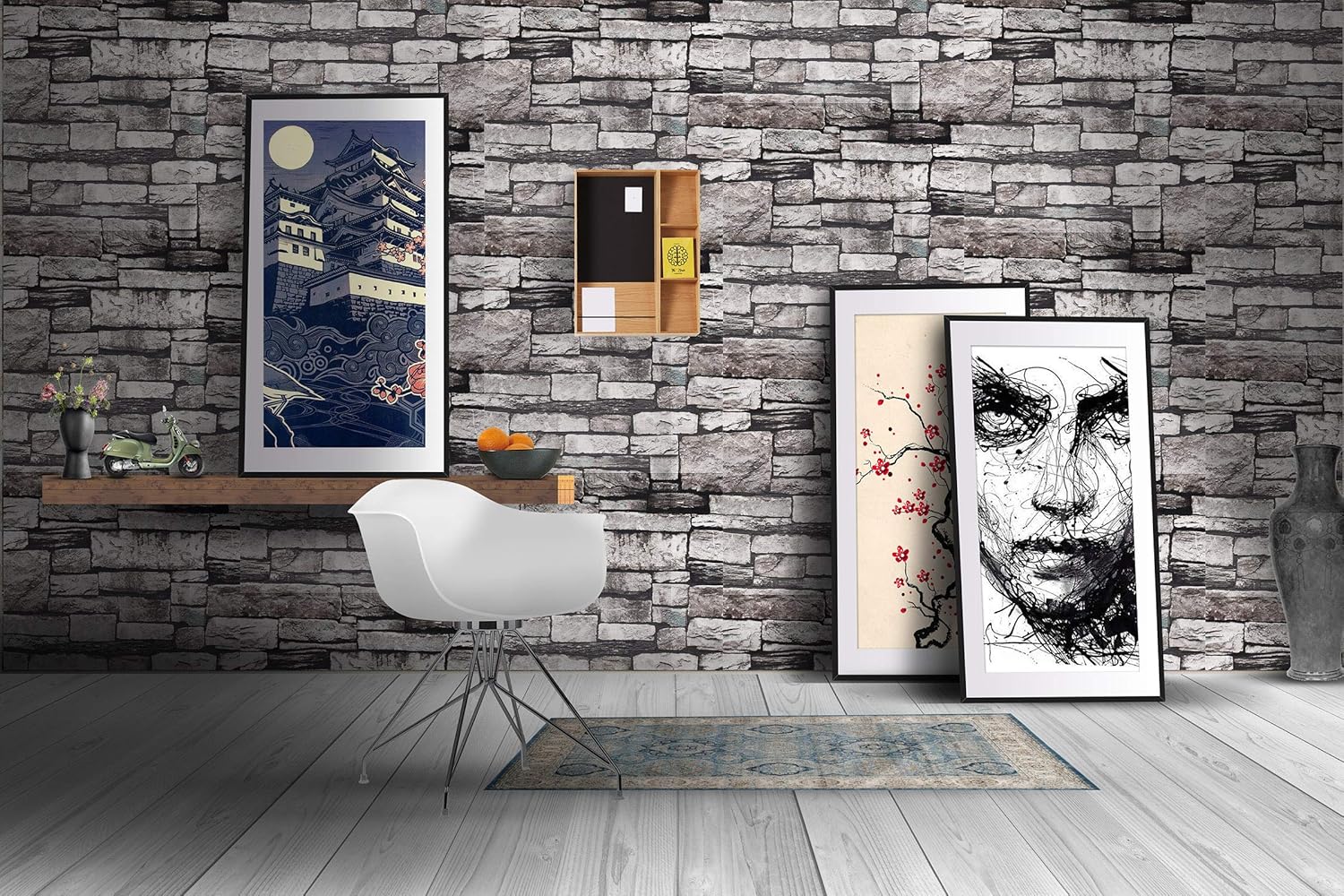 Store2508 Self-adhesive Self Adhesive Wallpaper, 57 sq. ft