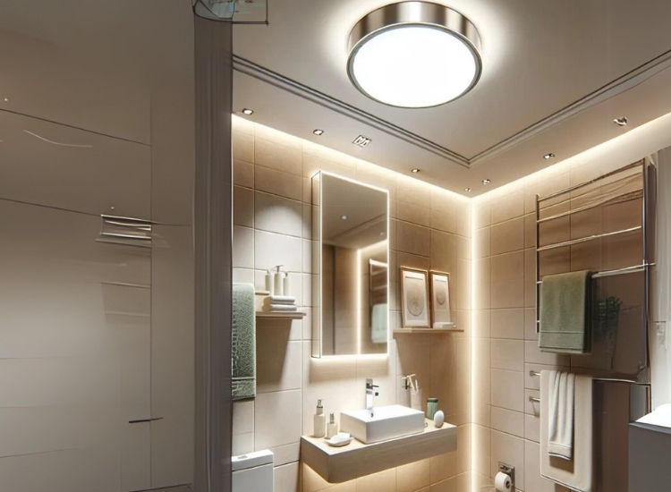 Bathroom Lighting – Flush Mounts Gracing Cramped Spaces