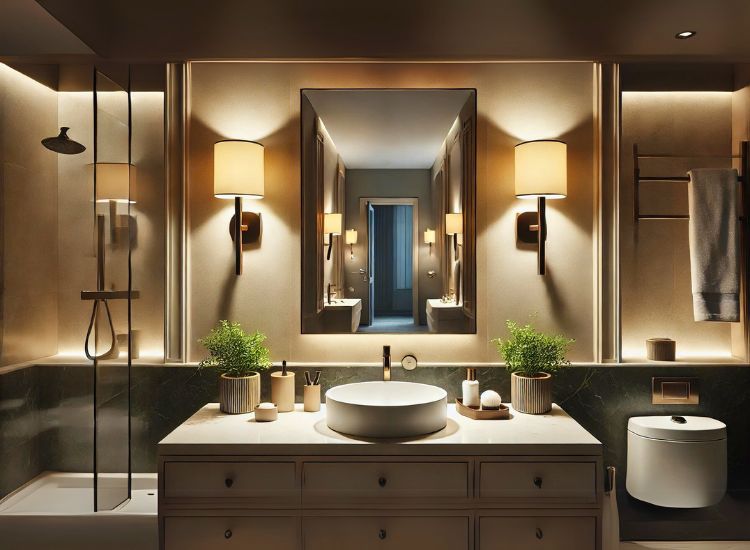 Bathroom Lighting with Elegant wall sconces