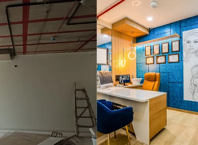 This clinic interior design case study shows a doctor’s transformation journey—enhancing patient flow, comfort, and functionality before and after design.
