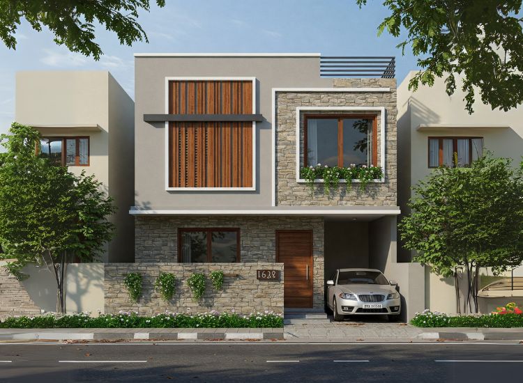 Choosing The Right Finishes For house front design