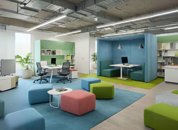 Creating Multifunctional Areas for Collaboration and Focus