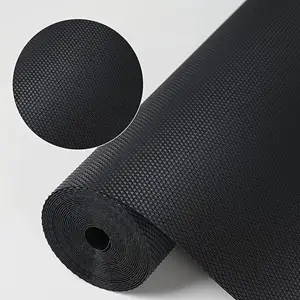 ElastPro Black EVA Food Grade Washable Anti Slip Mat/Sheet - (45 cm X 1.5 m)