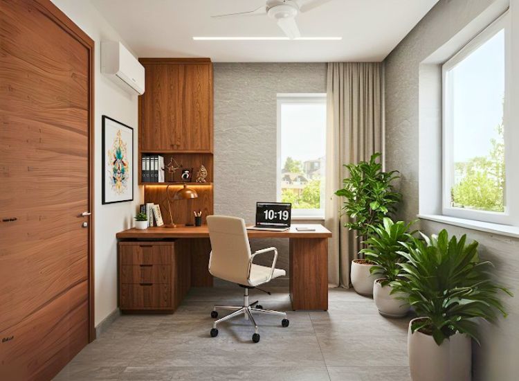 An expert consultation scene with architects and Vastu consultants, offering advice on optimal layouts and design choices to enhance harmony and functionality in spaces.
