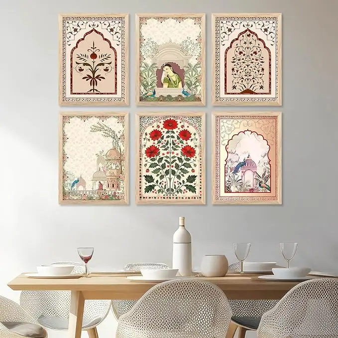 Premium Digital Madhubani Paintings with Frame for Home Decoration