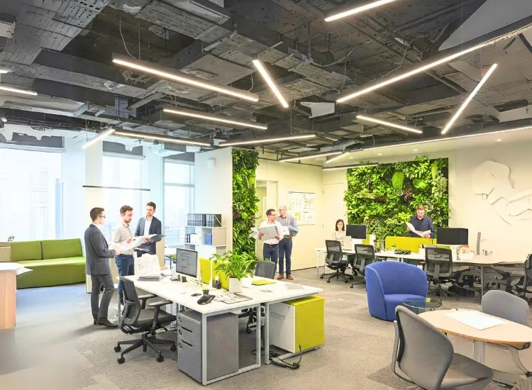 office interior design in office interior design with greenary