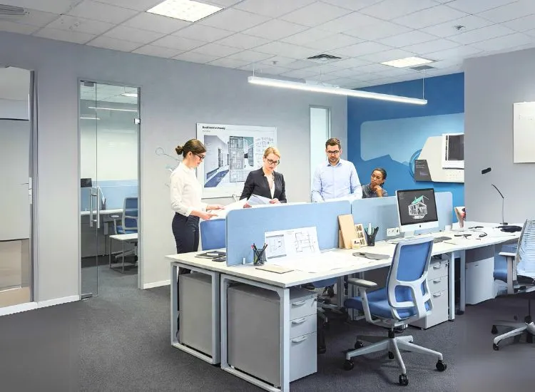 "Creative company interior designs highlighting function beyond just office aesthetics"