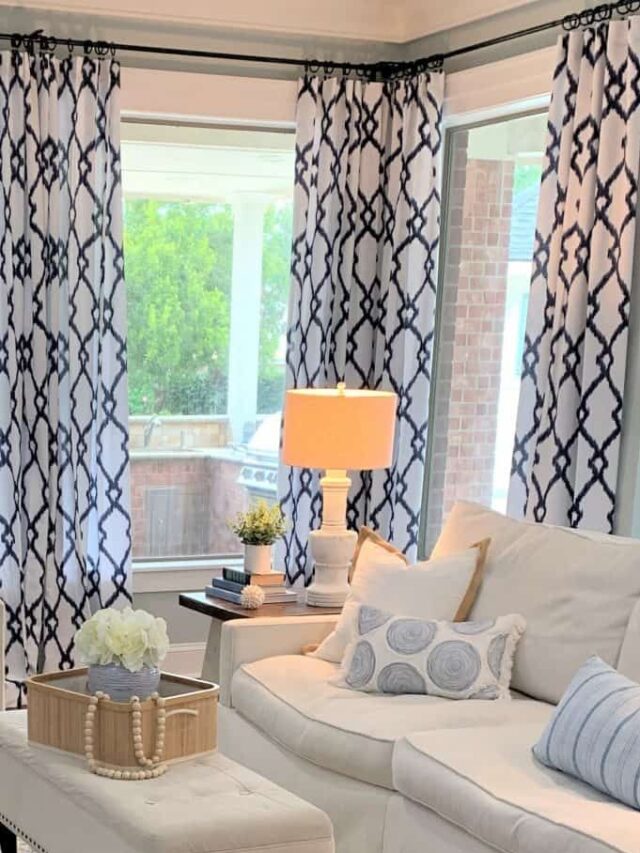 Moroccan Tile Print Curtain Design