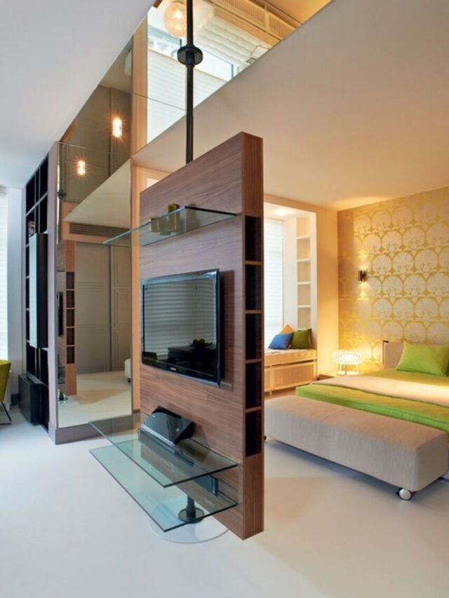Swivel TV Stand Design for Bedroom