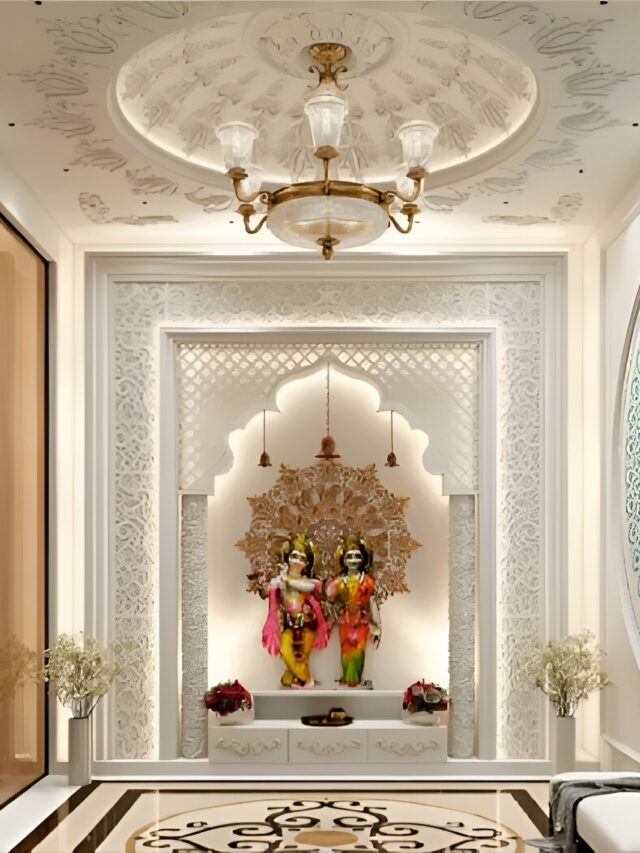 Pooja Room Marble Design with Serenity and Tranquility