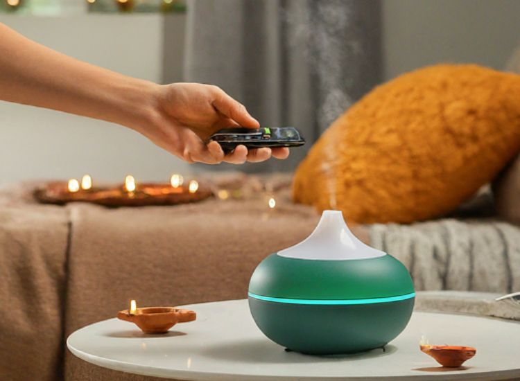 ultrasonic technology, this air diffuser releases essential diffuser oil as a fine mist, creating a lasting and vibrant fragrance experience.