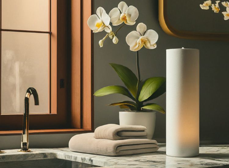 Violet Valley Scented air freshener for room offers a stylish way to keep your space fresh with this fragrance room spray by absorbing odours and releasing lovely fragrances.
