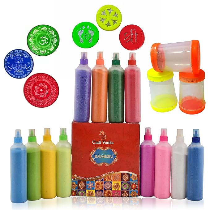Rangoli Making Tools Kit Set of 12